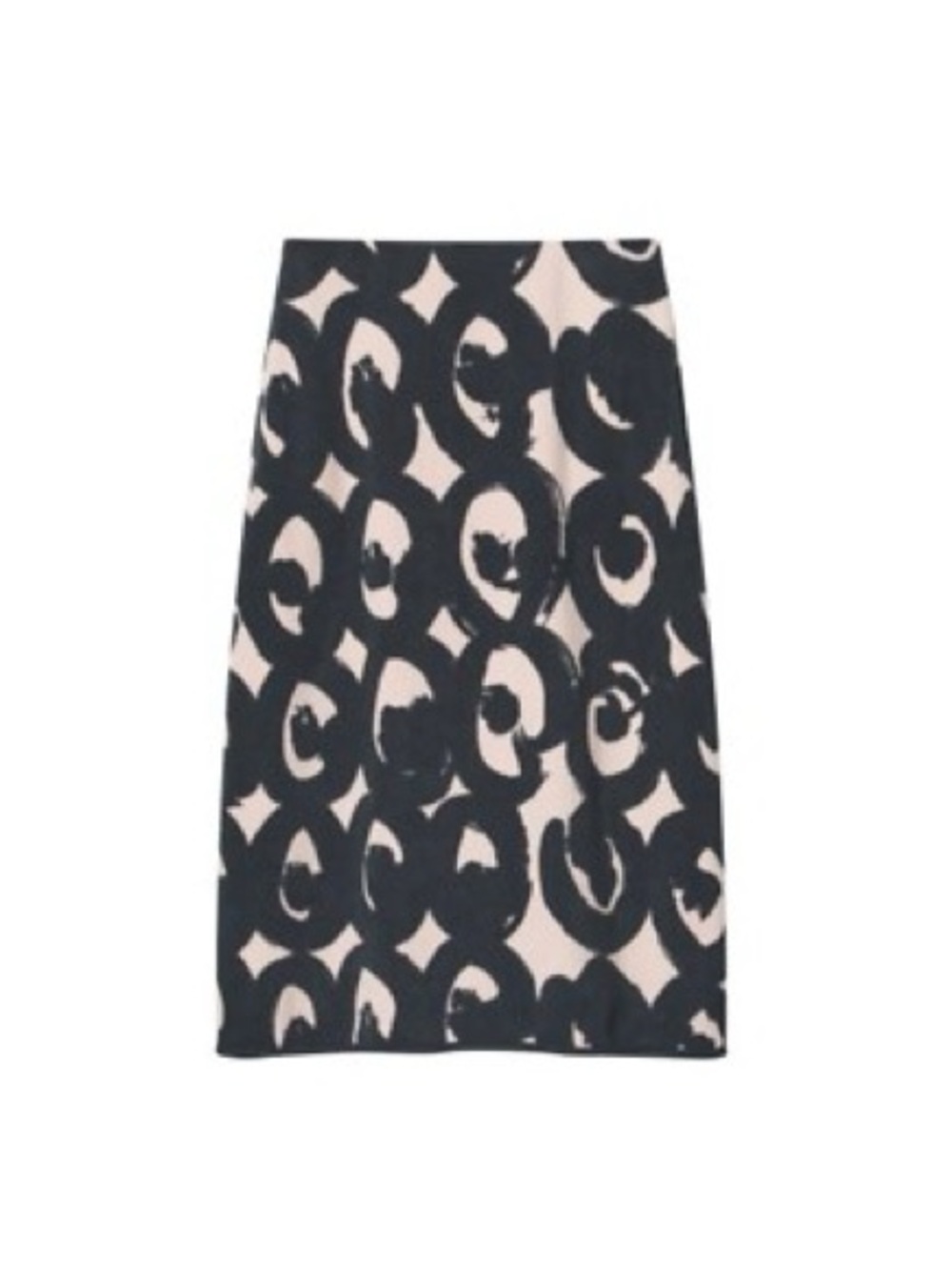Marimekko x Uniqlo Black and Cream Graphic Pencil Skirt-BNWT Small